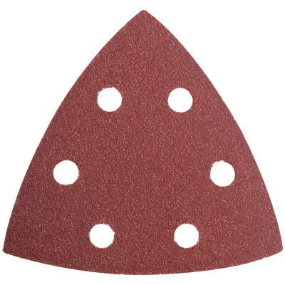 (image for) Sanding Triangle Sheet 60grit 94x94x94mm 5/pack W/holes Hook & Loop