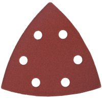 (image for) Sanding Triangle Sheet 240grit 94x94x94mm 5/pack W/holes Hook & Loop