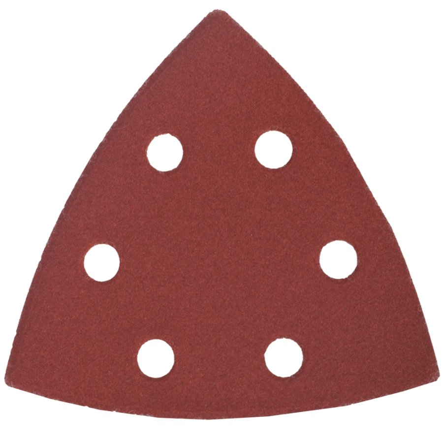 (image for) Sanding Triangle Sheet 240grit 94x94x94mm 5/pack W/holes Hook & Loop