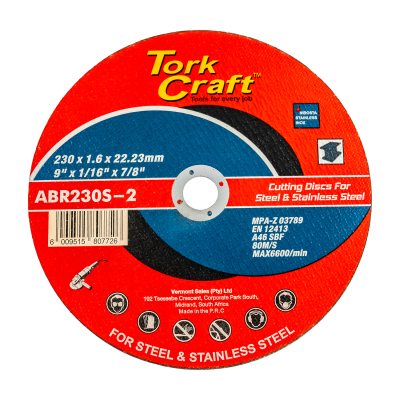 (image for) Cutting Disc Steel And Ss 230 X 1.6 X 22.22mm