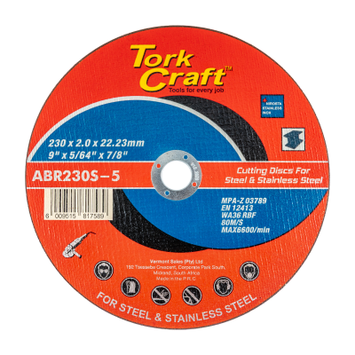 (image for) Cutting Disc For Steel And Stainless Steel 230 X 2.0 X 22.2mm