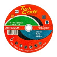 Cutting Disc Multi Purpose 230 X 2.0 X 22.2mm For Steel Ss Pva Stone (image for) Cutting Disc Multi Purpose 230 X 2.0 X 22.2mm For Steel Ss Pva Stone