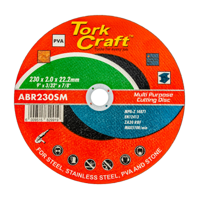 (image for) Cutting Disc Multi Purpose 230 X 2.0 X 22.2mm For Steel Ss Pva Stone