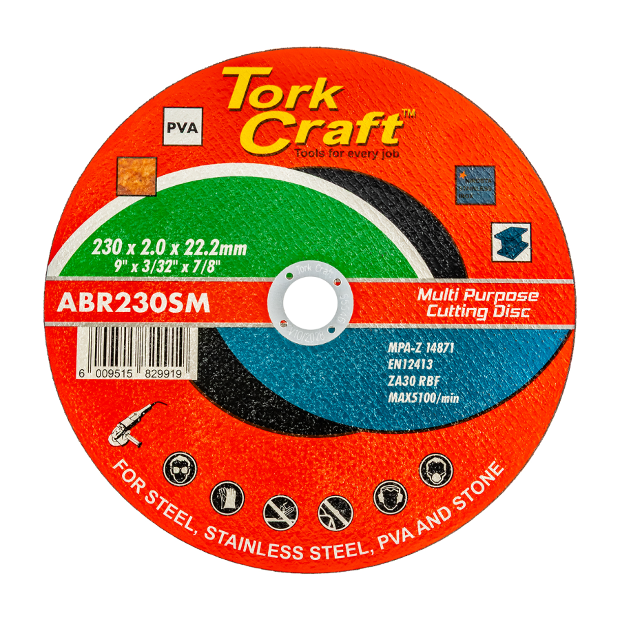 (image for) Cutting Disc Multi Purpose 230 X 2.0 X 22.2mm For Steel Ss Pva Stone