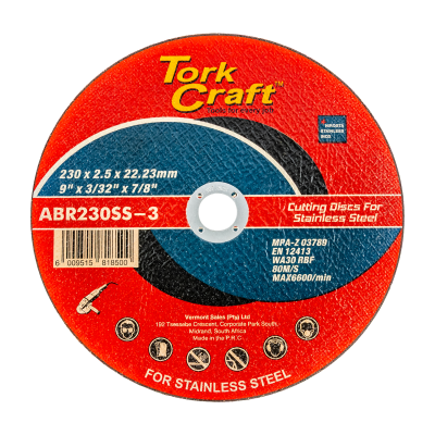 (image for) Cutting Disc Stainless Steel 230 X 2.5 22.22mm