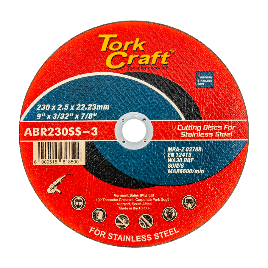 (image for) Cutting Disc Stainless Steel 230 X 2.5 22.22mm