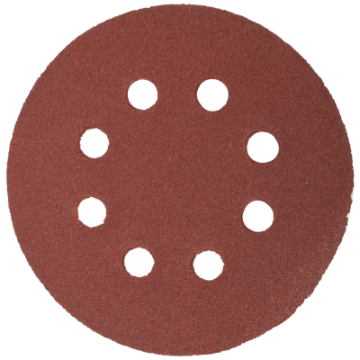 (image for) Sanding Disc 125mm 60 Grit With Holes 10/pk Hook And Loop