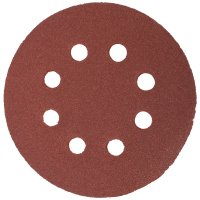 (image for) Sanding Disc 125mm 80 Grit With Holes 10/pk Hook And Loop