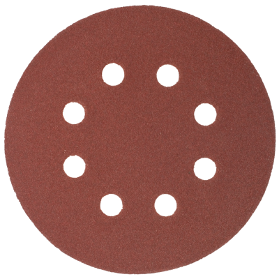 (image for) Sanding Disc 125mm 120 Grit With Holes 10/pk Hook And Loop