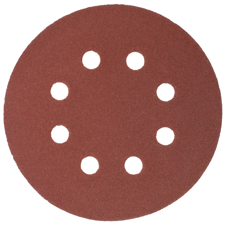 (image for) Sanding Disc 125mm 120 Grit With Holes 10/pk Hook And Loop