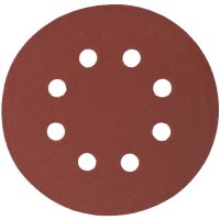 (image for) Sanding Disc 125mm 240 Grit With Holes 10/pk Hook And Loop