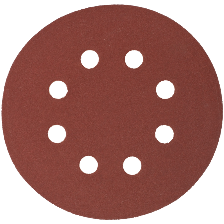 (image for) Sanding Disc 125mm 240 Grit With Holes 10/pk Hook And Loop