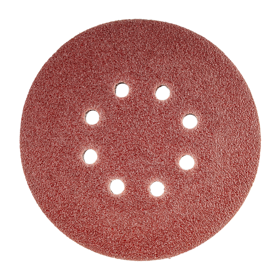 (image for) Sanding Disc 150mm 40 Grit With Holes 10/pk Hook And Loop