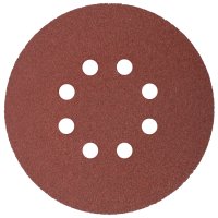 (image for) Sanding Disc 150mm 60 Grit With Holes 10/pk Hook And Loop