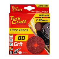Fibre Disc 115mm 80 Grit 5/pack (image for) Fibre Disc 115mm 80 Grit 5/pack