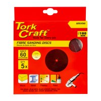 Fibre Disc 180mm 60 Grit 5/pack (image for) Fibre Disc 180mm 60 Grit 5/pack