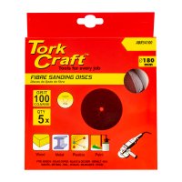 Fibre Disc 180mm 100 Grit 5/pack (image for) Fibre Disc 180mm 100 Grit 5/pack