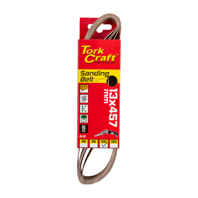 (image for) Powerfile Sanding Belt 13 X 457mm 100 Grit 5/pk