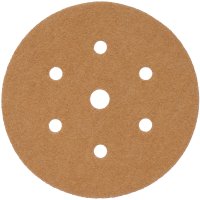 (image for) Gold Disc (50 Pieces) 40 Grit 150mm X 6+1 Holes Hook And Loop