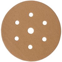 (image for) Gold Disc (50 Pieces) 120 Grit 150mm X 6+1 Holes Hook And Loop