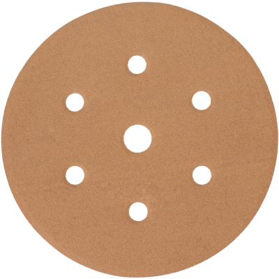 (image for) Gold Disc (50 Pieces) 400grit 150mm X 6+1 Holes Hook And Loop