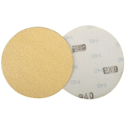 (image for) Gold Disc (50 Pieces) 40 Grit 150mm Without Hole Hook And Loop
