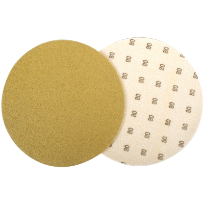(image for) Gold Disc (50 Pieces) 80 Grit 150mm Without Hole Hook And Loop