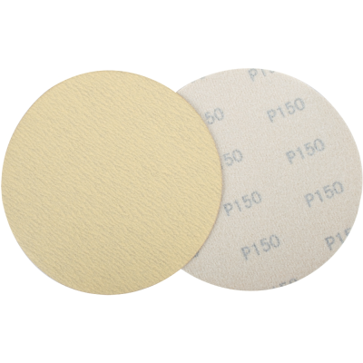 (image for) Gold Disc (50 Pieces) 150 Grit 150mm Without Hole Hook And Loop