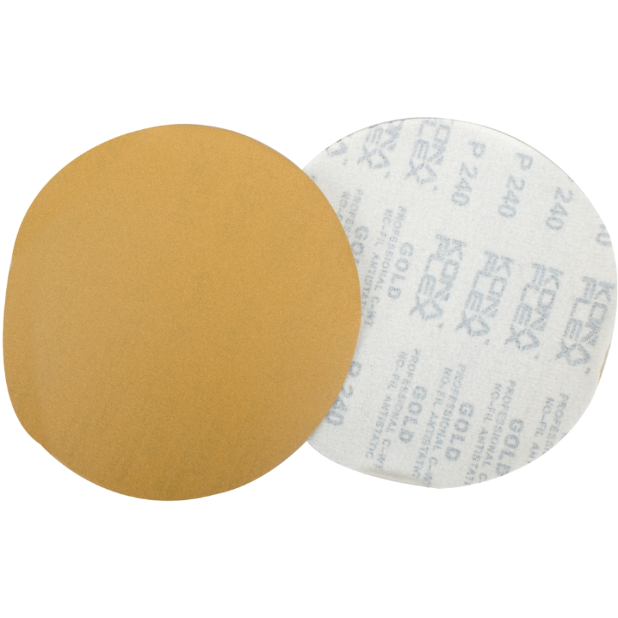 (image for) Gold Disc (50 Pieces) 240 Grit 150mm Without Hole Hook And Loop