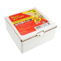 (image for) Gold Disc (50 Pieces) 40 Grit 125mm X 8 Holes Hook And Loop