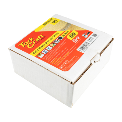 (image for) Gold Disc (50 Pieces) 60 Grit 125mm Without Hole Hook And Loop