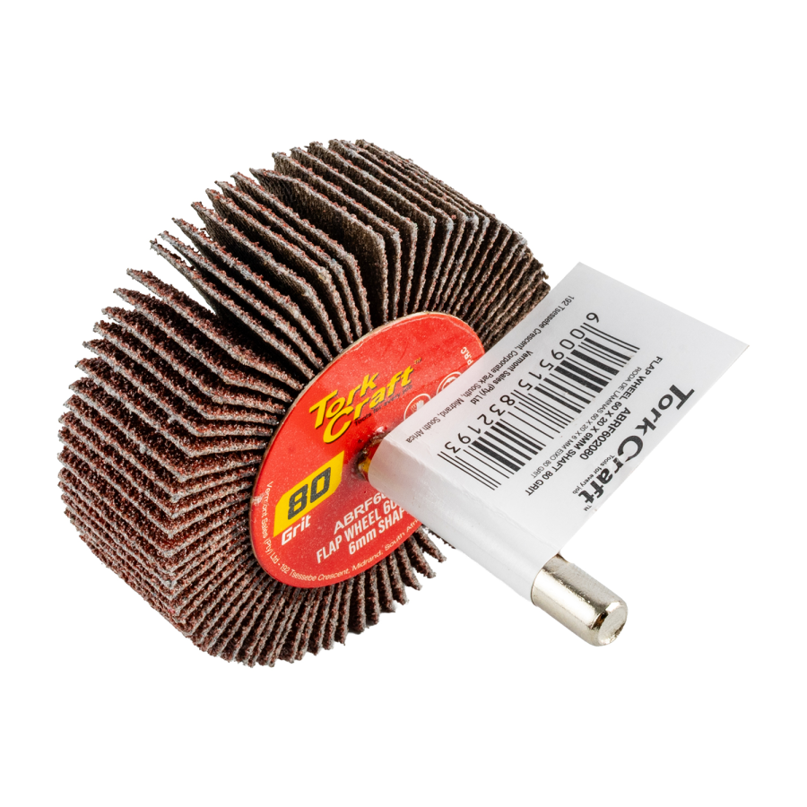(image for) Flap Wheel 60 X 20 X 6mm Shaft 80 Grit Per Each