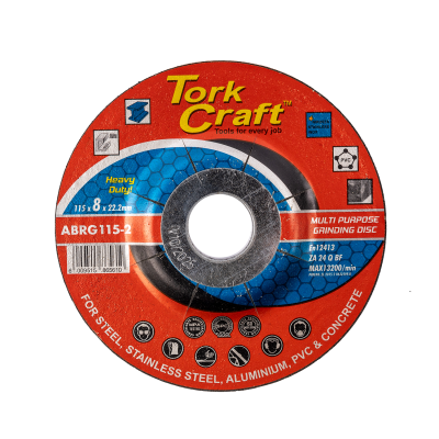 (image for) Grinding Disc For Steel 115 X 8.0 X 22.2mm Steel S/steel Concret Multi