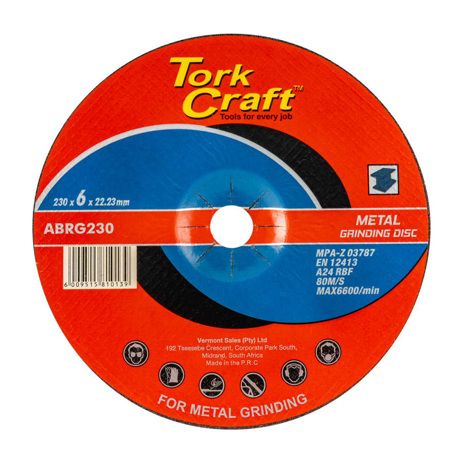 (image for) Grinding Disc For Steel 230 X 6.0 X 22.2mm