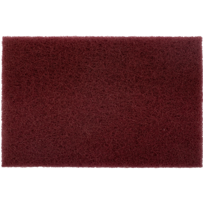 (image for) Pad Non Woven Industrial Strength 150 X 230mm Super Fine Maroon 20pc
