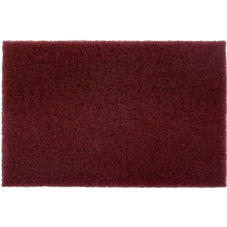 (image for) Pad Non Woven Industrial Strength 150 X 230mm Super Fine Maroon 20pc