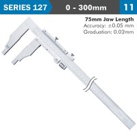 (image for) Vernier Caliper 300mm 0.05mm Acc. 75mm 0.02mm Grad S/steel