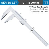 (image for) Vernier Caliper 1500mm 0.11mm Acc. 180mm 0.02mm Grad S/steel