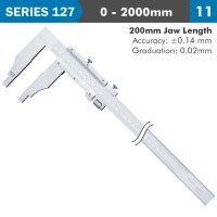 (image for) Vernier Caliper 2000mm 0.14mm Acc. 200mm 0.02mm Grad S/steel