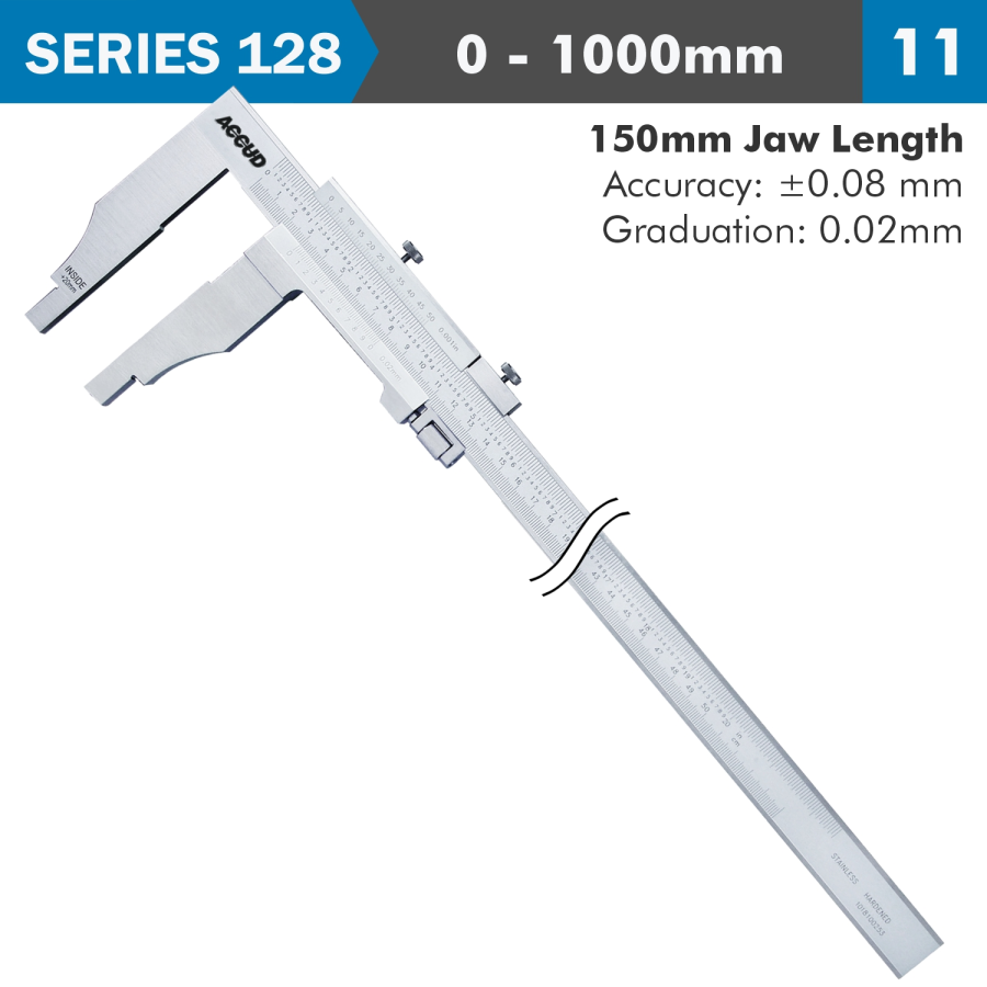 (image for) Vernier Caliper Jaw Length 150mm 0-1000m