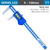 (image for) Dig. Caliper 150mm 0.04mm Acc. Outside Neck 0.01mm Res. S/steel