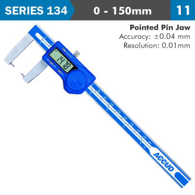 (image for) Dig. Caliper 150mm 0.04mm Acc. Outside Point 0.01mm Res. S/steel