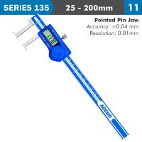 (image for) Dig. Caliper 25-200mm 0.04mm Acc. Inside Neck 0.01mm Res. S/steel