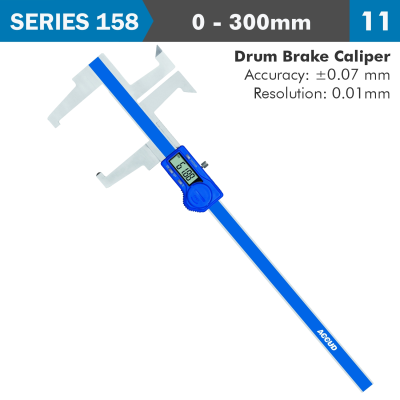 (image for) Digital Drum Brake Caliper 0-300mm/0.12' 0.01mm/0.0005'