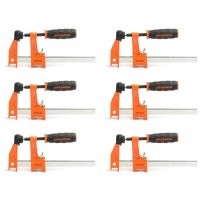 (image for) Jorgensen 6' 150mm M/duty 6 Pack Steel Bar Clamp
