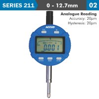 Digital Indicator Flat Back 12.7mm/0.5' (image for) Digital Indicator Flat Back 12.7mm/0.5'