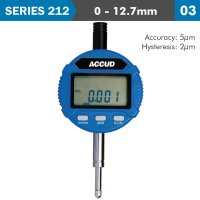 Digital Indicator Flat And Lug Back 12.7mm/0.5' (image for) Digital Indicator Flat And Lug Back 12.7mm/0.5'