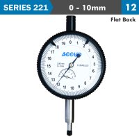 Dial Indicator Flat Back 10mm (image for) Dial Indicator Flat Back 10mm