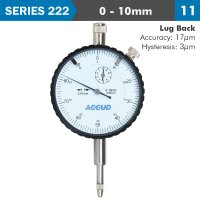 Dial Indicator 10mm 0.01mm Grad. Lug Back (image for) Dial Indicator 10mm 0.01mm Grad. Lug Back