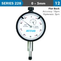 (image for) Shockproof Dial Indicator Flat Back 5mm